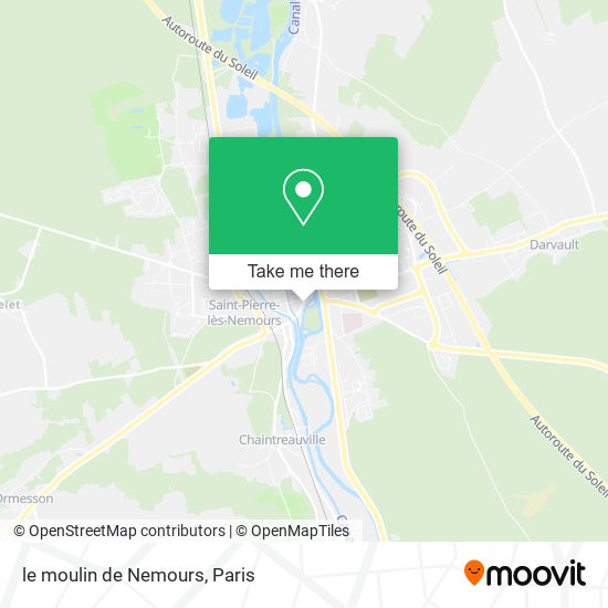 Mapa le moulin de Nemours