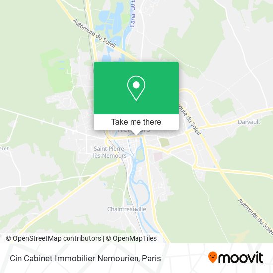 Cin Cabinet Immobilier Nemourien map