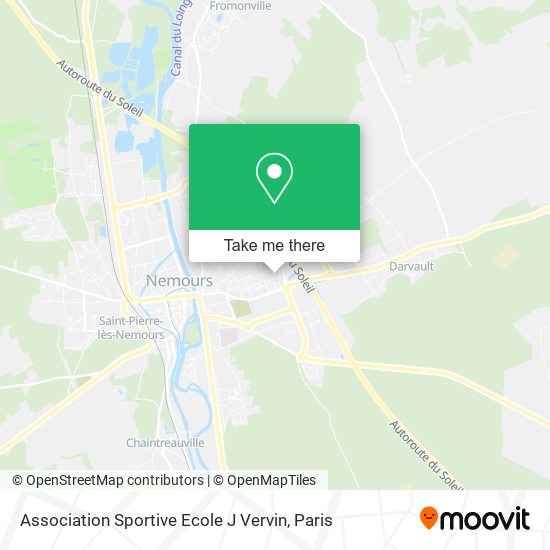Mapa Association Sportive Ecole J Vervin