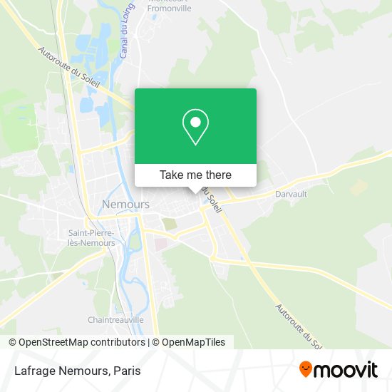 Lafrage Nemours map