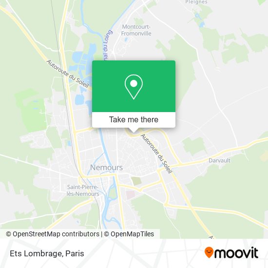 Mapa Ets Lombrage