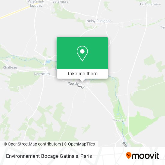 Environnement Bocage Gatinais map