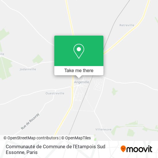 Mapa Communauté de Commune de l'Etampois Sud Essonne