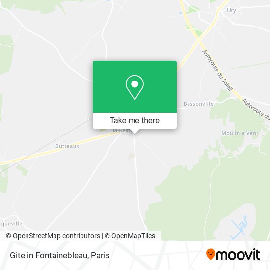 Mapa Gite in Fontainebleau