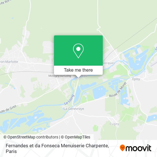 Mapa Fernandes et da Fonseca Menuiserie Charpente