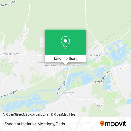 Mapa Syndicat Initiative Montigny