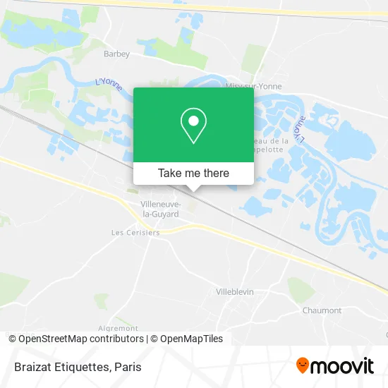 Braizat Etiquettes map