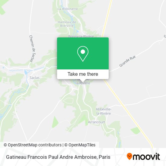 Mapa Gatineau Francois Paul Andre Ambroise