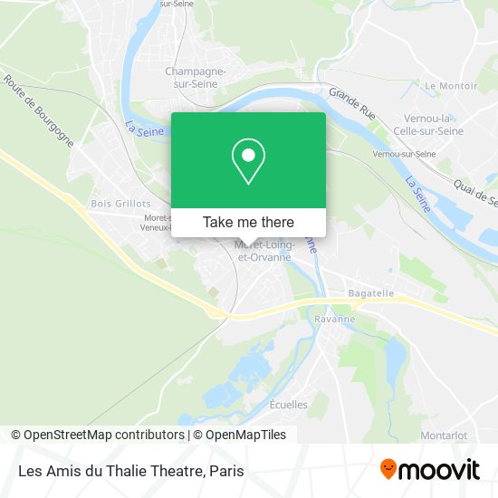 Mapa Les Amis du Thalie Theatre