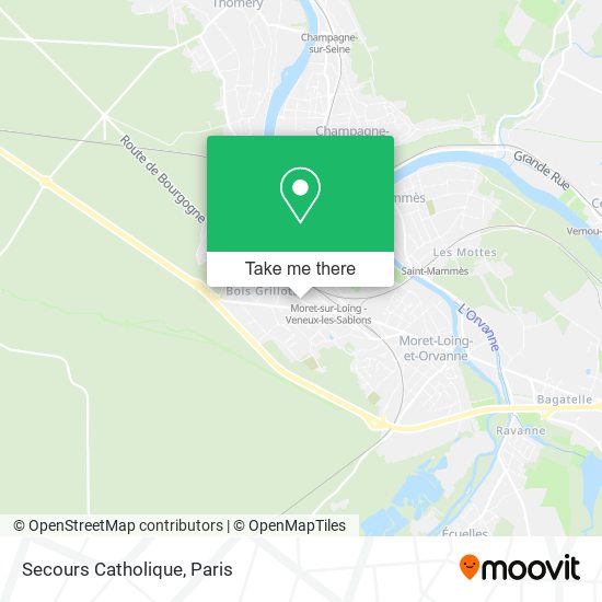 Secours Catholique map