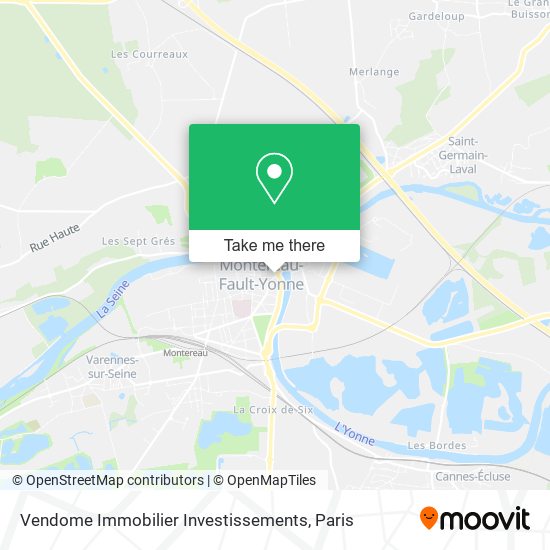 Vendome Immobilier Investissements map