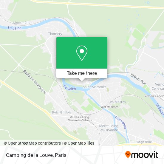 Camping de la Louve map