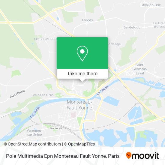 Pole Multimedia Epn Montereau Fault Yonne map