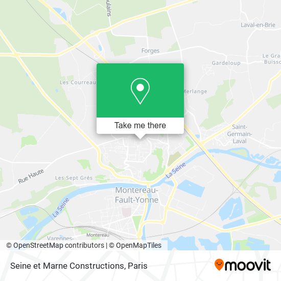 Mapa Seine et Marne Constructions