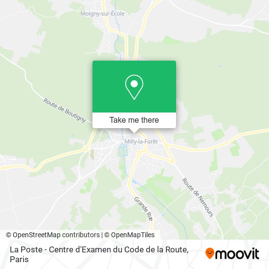 La Poste - Centre d'Examen du Code de la Route map