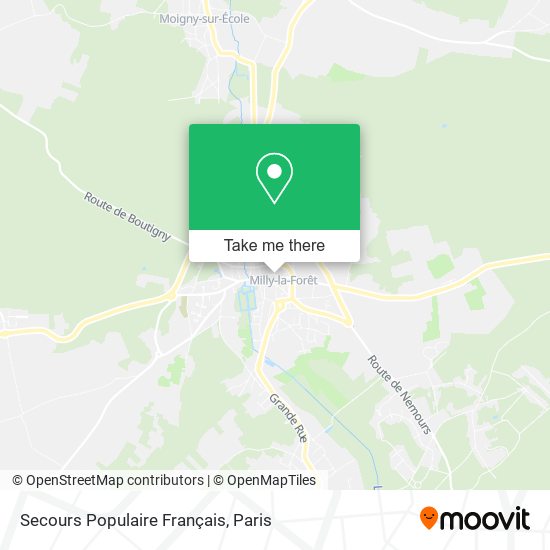 Secours Populaire Français map