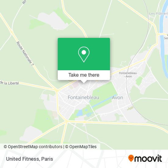 United Fitness map