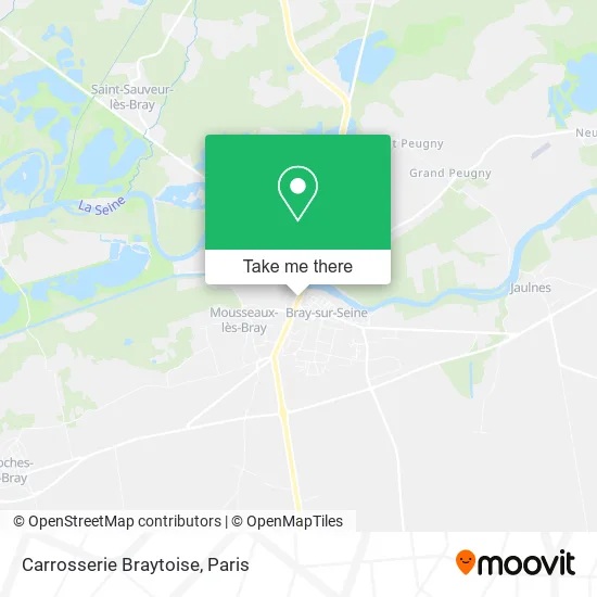 Carrosserie Braytoise map