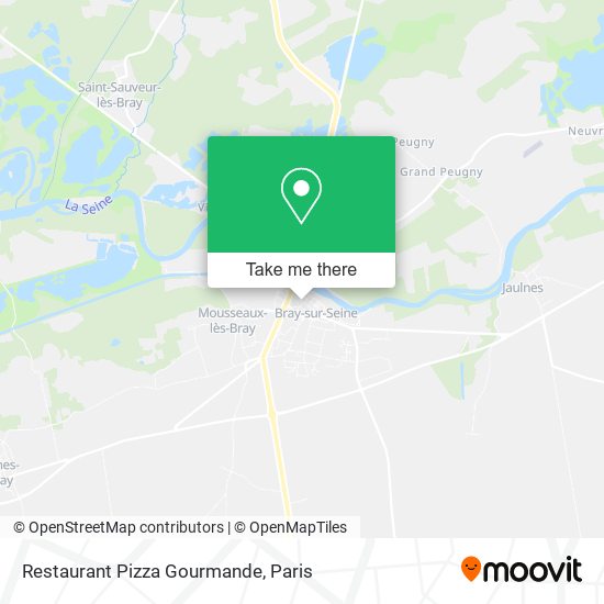 Mapa Restaurant Pizza Gourmande