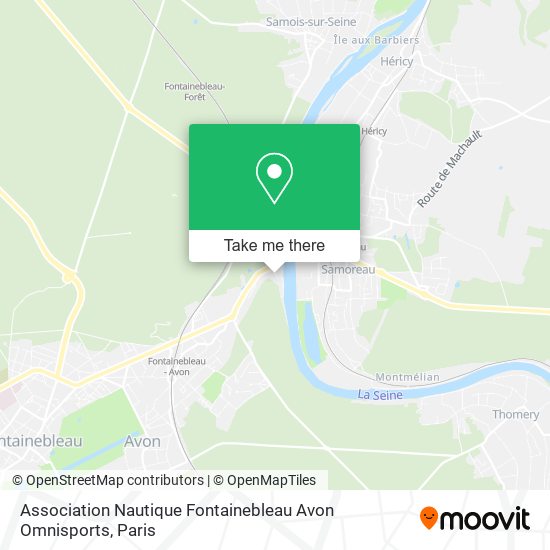 Association Nautique Fontainebleau Avon Omnisports map