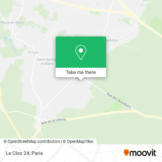 Le Clos 24 map