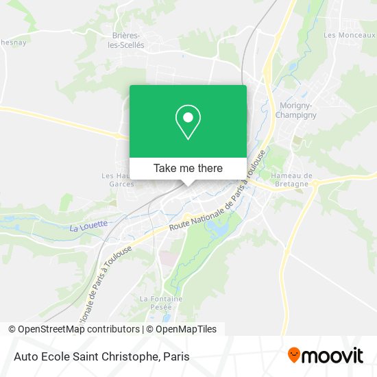 Mapa Auto Ecole Saint Christophe