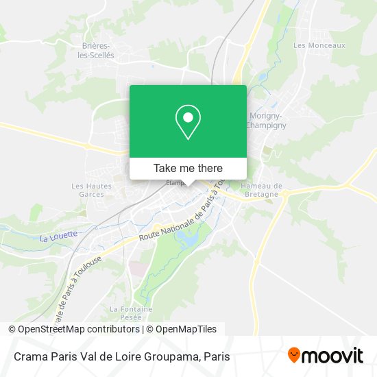 Mapa Crama Paris Val de Loire Groupama