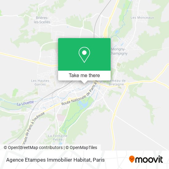 Mapa Agence Etampes Immobilier Habitat