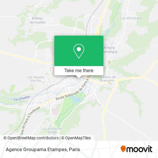 Mapa Agence Groupama Etampes