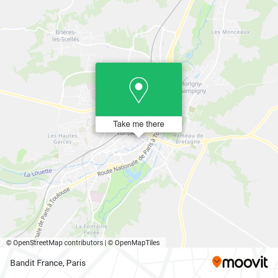Bandit France map