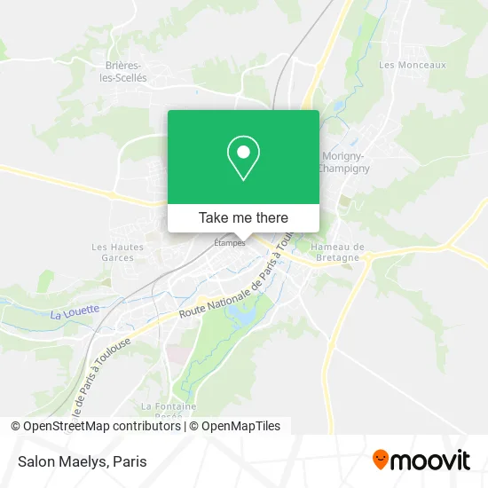 Salon Maelys map