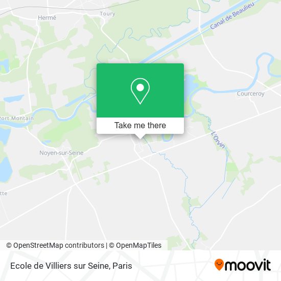 Mapa Ecole de Villiers sur Seine