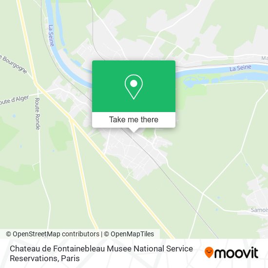 Chateau de Fontainebleau Musee National Service Reservations map