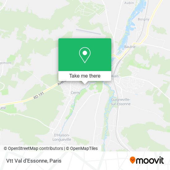 Mapa Vtt Val d'Essonne