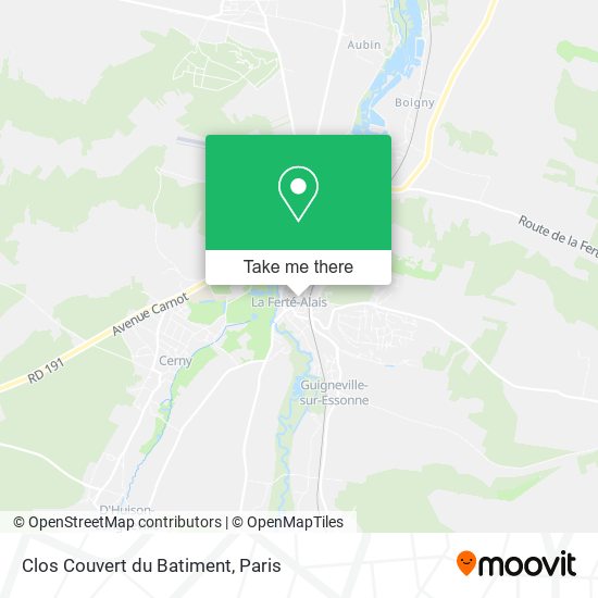 Mapa Clos Couvert du Batiment