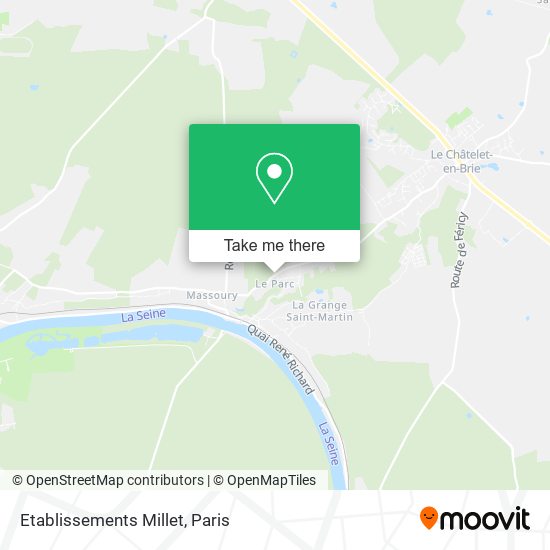 Etablissements Millet map