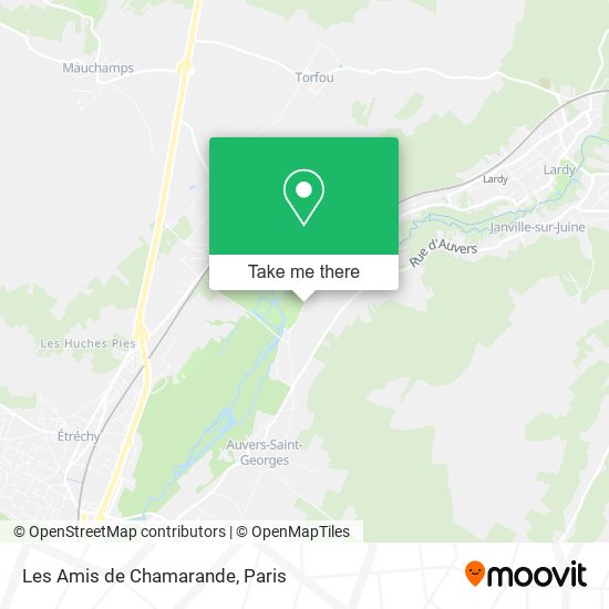 Les Amis de Chamarande map