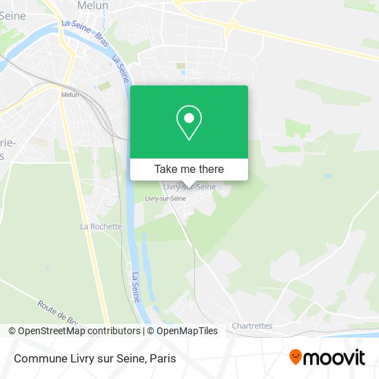 Mapa Commune Livry sur Seine