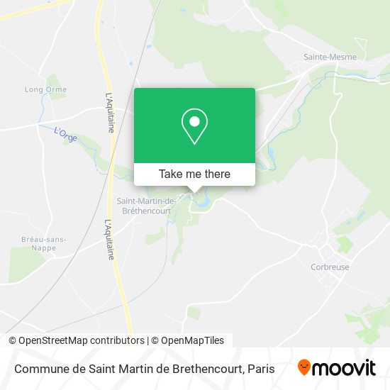 Mapa Commune de Saint Martin de Brethencourt