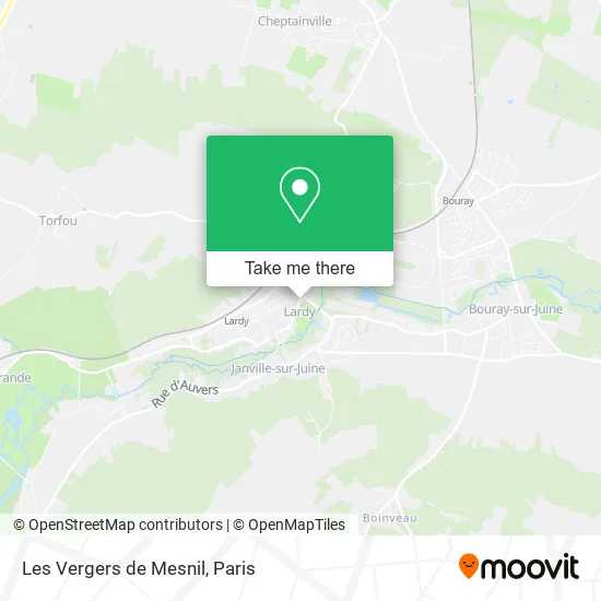 Les Vergers de Mesnil map