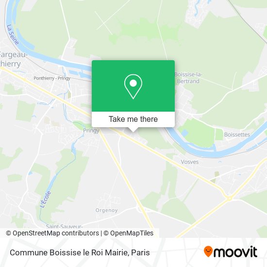 Commune Boissise le Roi Mairie map
