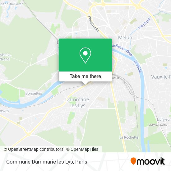 Mapa Commune Dammarie les Lys