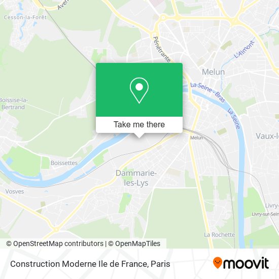 Construction Moderne Ile de France map