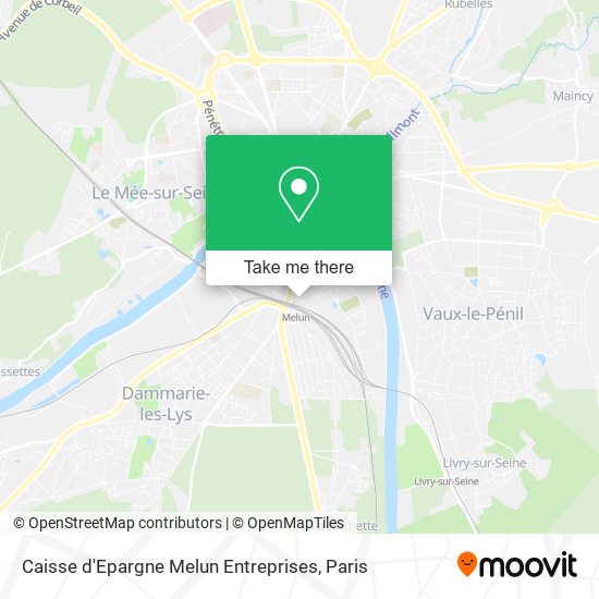 Caisse d'Epargne Melun Entreprises map