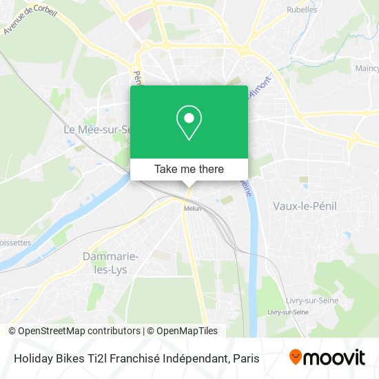 Holiday Bikes Ti2l Franchisé Indépendant map
