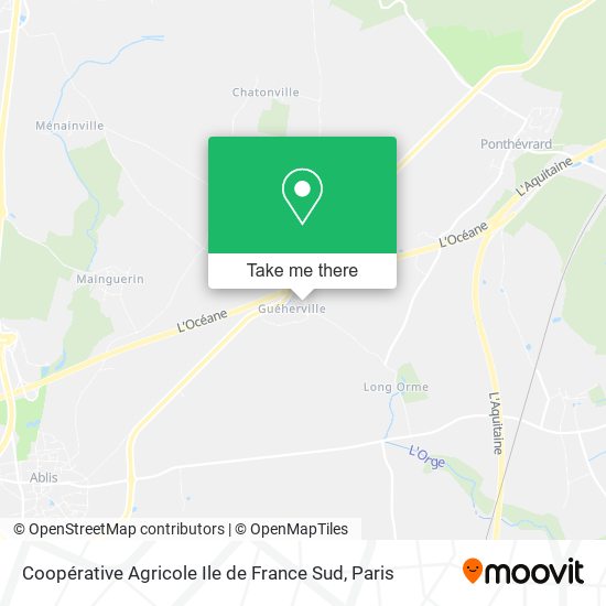 Mapa Coopérative Agricole Ile de France Sud