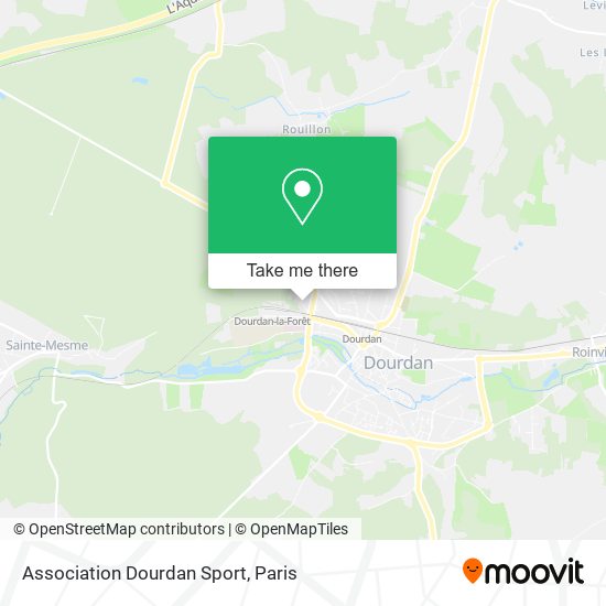 Association Dourdan Sport map