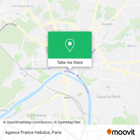 Agence France Hebdos map