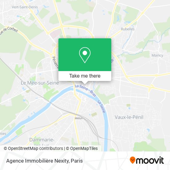 Mapa Agence Immobilière Nexity