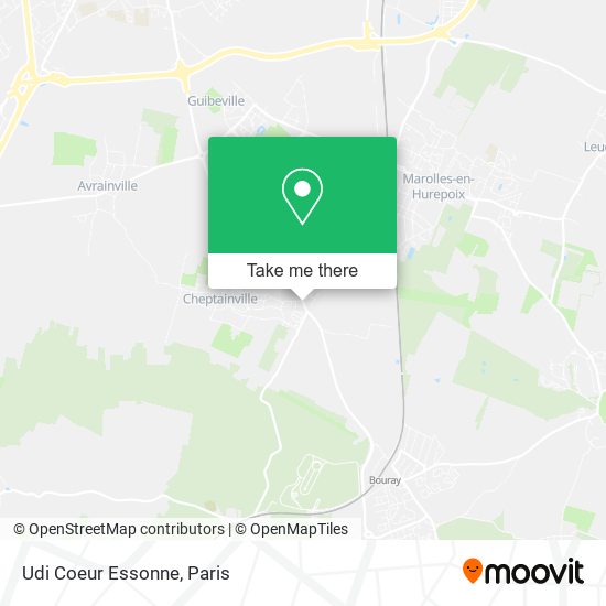 Udi Coeur Essonne map